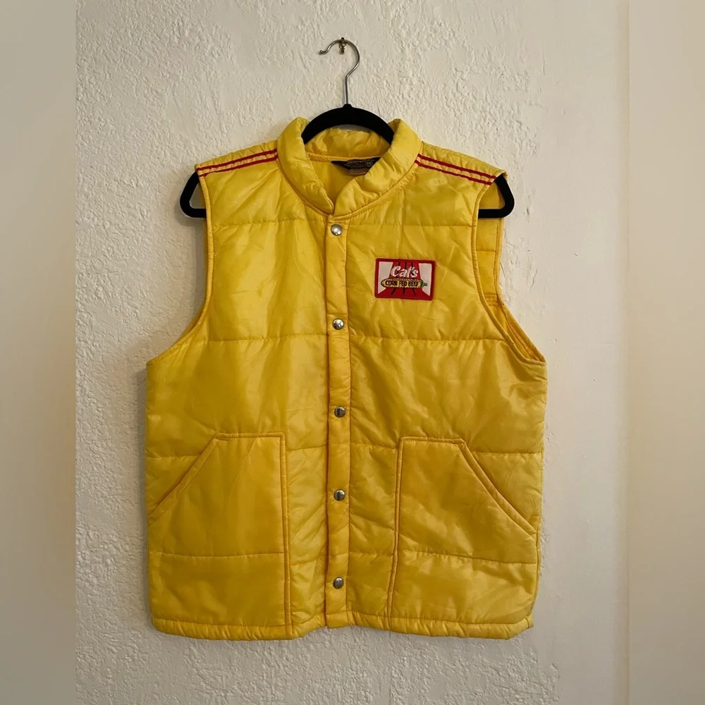 True Vintage Swingster 70’s Puffer Vest Cal’s Corn Fed Beef M